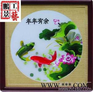 60*60字画 刺绣工艺装饰画平顺绣满绣工艺品鹏景工艺直销混批图3