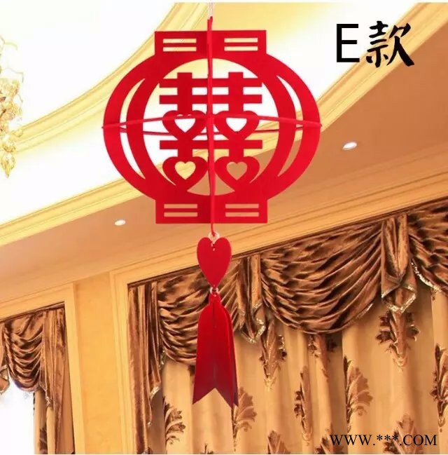 供应工艺画 双喜字 大福字 喜庆用品婚庆用品 彩色无纺布 定做文件夹 电脑包 钱包图5