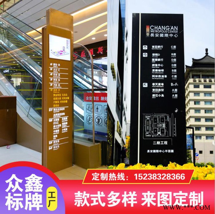 楼盘房地产精神堡垒导向牌定做商场景区导视系统户外大型标识定制 欢迎咨询图3