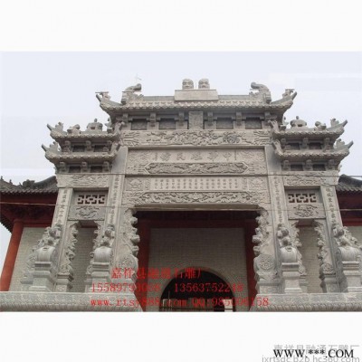 大门牌坊|仿古牌坊制作|门牌坊