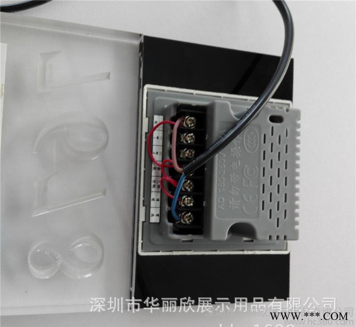 亚克力LED指示牌  酒店客房亚克力三维立体LED门牌号图2