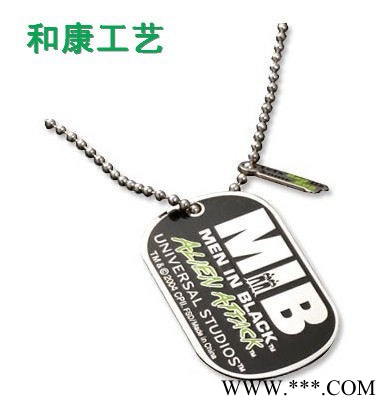精美饰品狗牌吊坠  宠物牌铭牌定制  凹凸LOGO吊牌定制图2