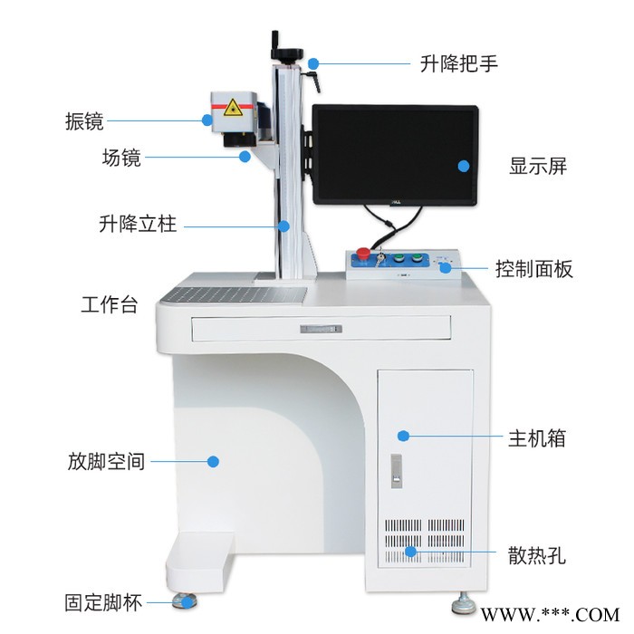 【光谷】光纤激光打标机 金属不锈钢铭牌刻字机 汽车塑料打码 轴承法兰雕刻镭射机图2