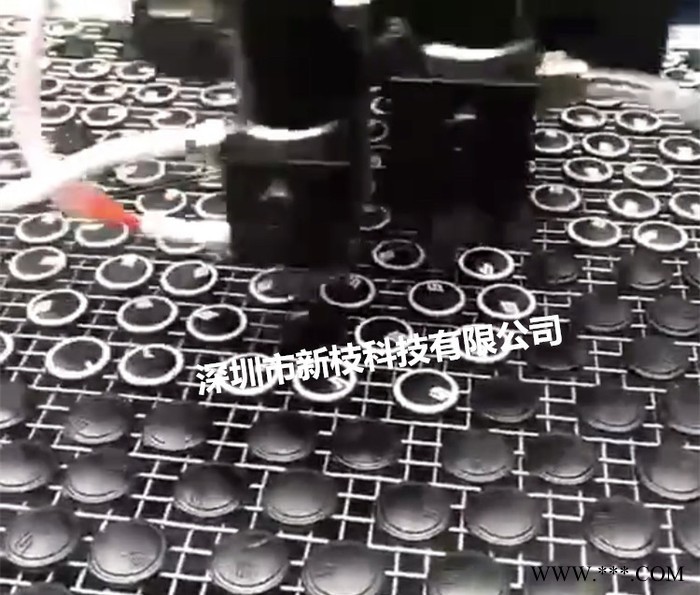 广东新枝商标标牌铭牌点胶机   全自动滴胶机五金点漆设备滴油抹油机器图3