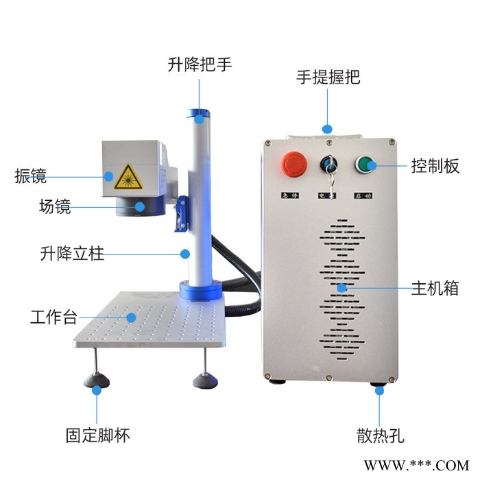 【光谷】分体式桌面便携光纤激光打标机金属塑料打码可乐铭牌刻字个性化定制雕刻机图3
