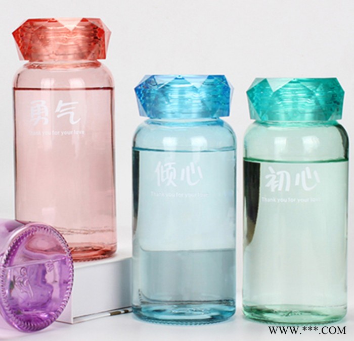 炫彩钻石杯彩色 水晶杯便携户外 随手杯地推礼品 玻璃广告杯定制logo图4