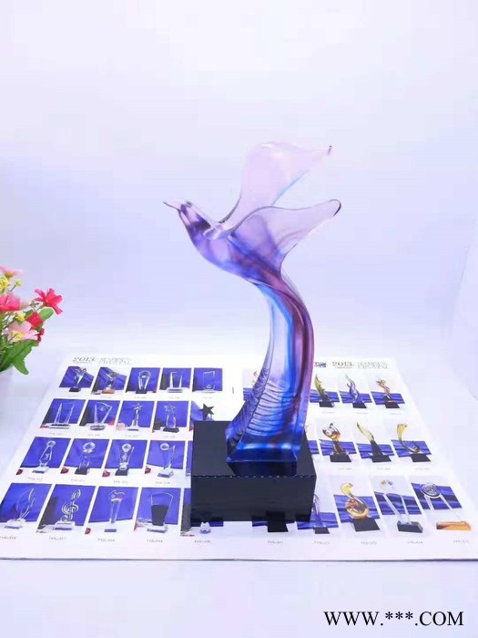 公司年会 公司年会水晶奖杯公司庆典琉璃奖公司年庆**奖杯员工福利奖杯证书公司年会玻璃奖杯图8
