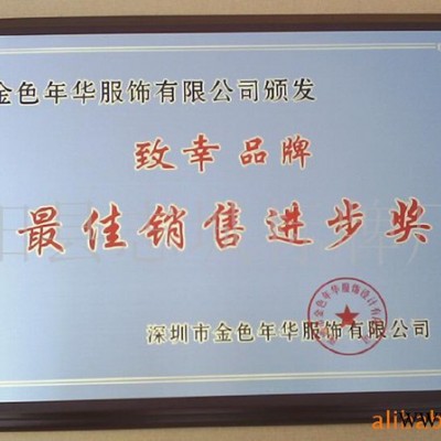 ** 精制不锈钢授权奖牌 平阳雕刻礼品奖牌