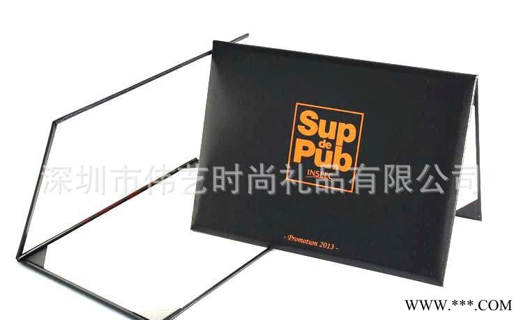 直销多色可选PU证书夹  证书夹 烫金烫银LOGO证书夹图1