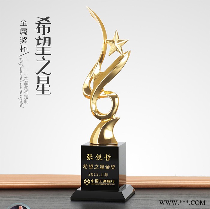 水晶奖杯定制创意刻字奖牌年会颁奖房地产制作设计师奖盘大型活动奖杯奖牌奖品定做图4