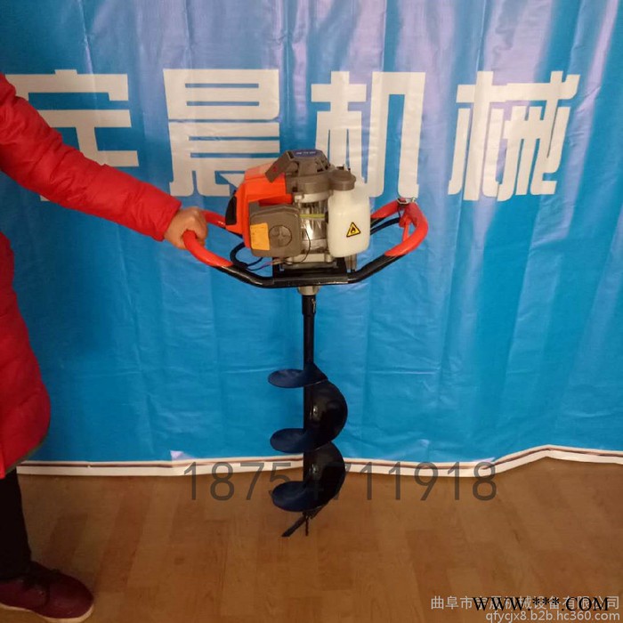 汽油挖坑机 种树打窝机 广告牌立桩机图2