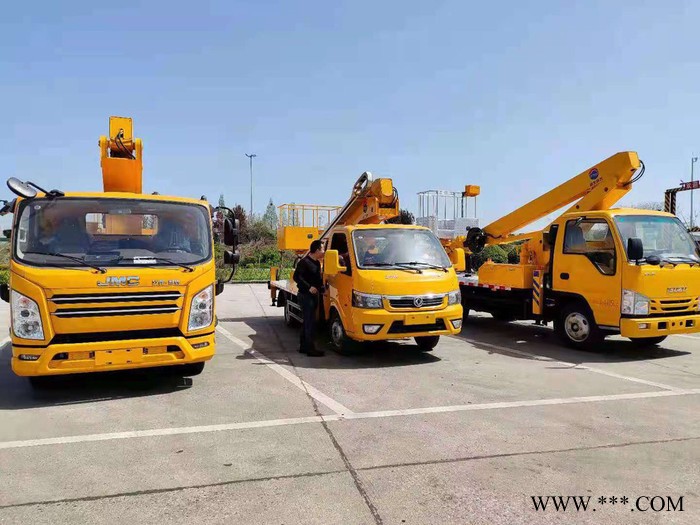 江铃21米蓝牌高空作业车 广告牌安装图1