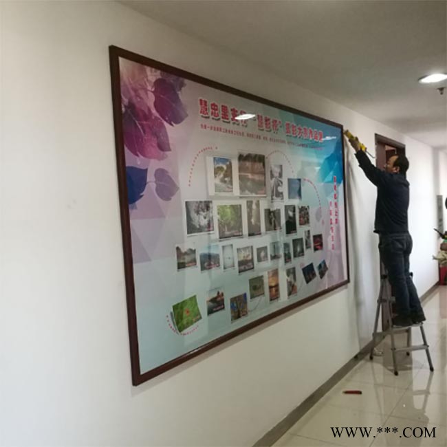 厂家直供透明亚克力制度牌定制 广告牌双层展板夹板挂墙夹画展示牌