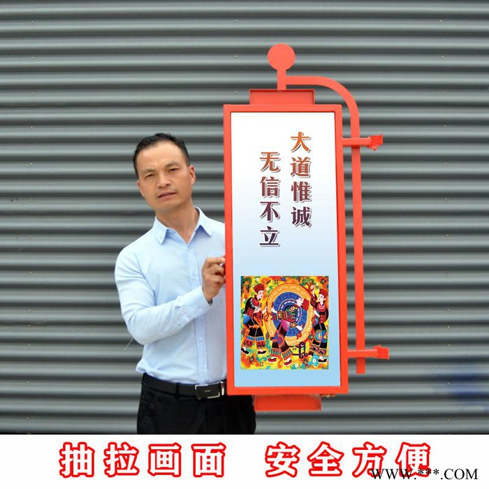 灯杆道旗灯箱马路两侧超薄灯杆灯箱社区电线杆广告牌定制厂家路灯杆广告牌灯箱设计制作图2