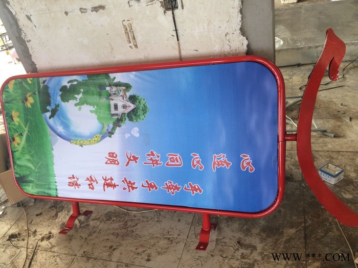 加工灯杆 龙凤灯箱户外广告牌制作生产 换画方便 样式美观图3