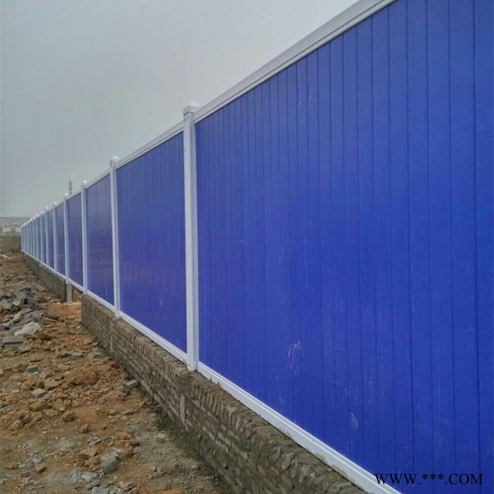 PVC彩钢施工护栏建筑工地挡板市政围挡地铁隔板临时修路工程栏板图5