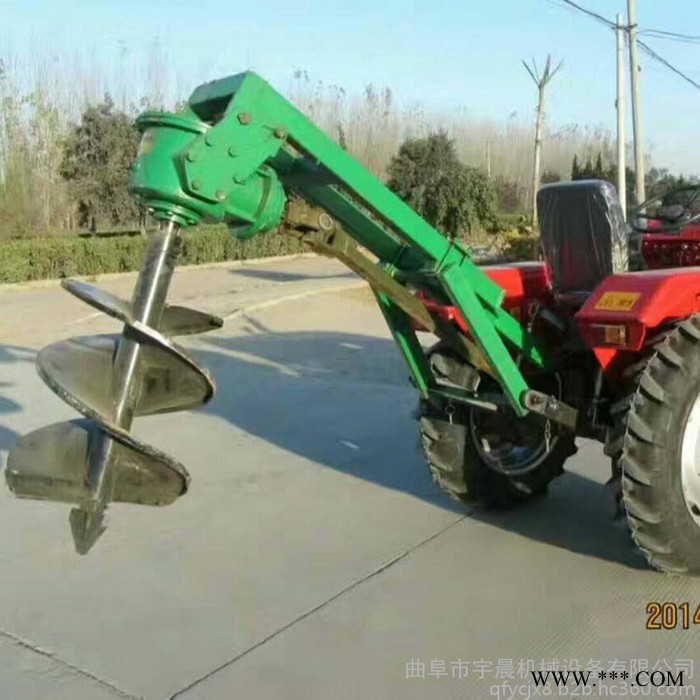 拖拉机悬挂挖洞埋桩机批发果苗种植机 广告牌立水泥杆挖坑机图8