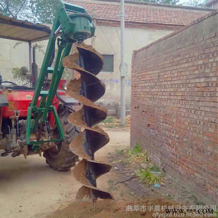 拖拉机悬挂挖洞埋桩机批发果苗种植机 广告牌立水泥杆挖坑机图7