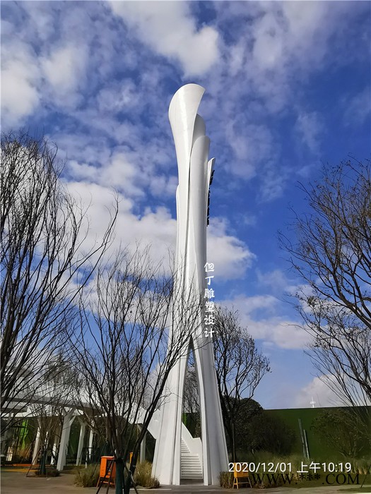 重庆雕塑精神堡垒雕塑 地产市政旅游景区导视牌广告牌 不锈钢雕塑厂家图2