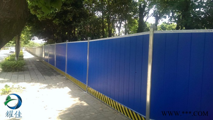 供应耀佳地铁围挡pvc建筑工地围挡彩钢施工挡板市政工程广告围墙隔离护栏临时护栏网图3