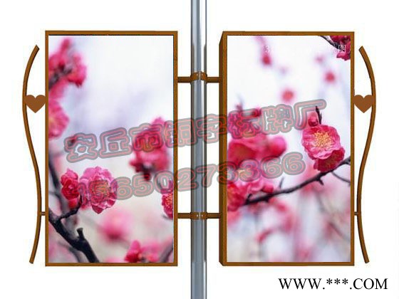 安丘灯杆广告牌户外灯箱 自己价格生产 价格合适 质量放心 欢迎订购图1