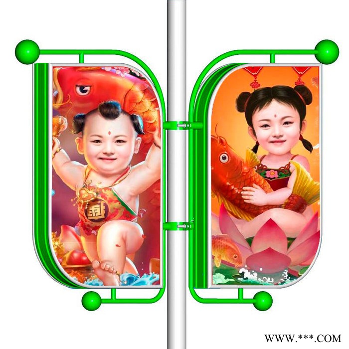 铝合金叶型路灯杆灯箱制作 电杆线广告牌灯箱厂家 厂家批发 定制路灯灯杆灯箱 定做户外新款古典广告灯箱 景区适用图2