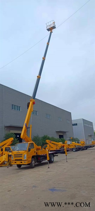 济南江铃23米高空作业车厂家广告牌安装图3