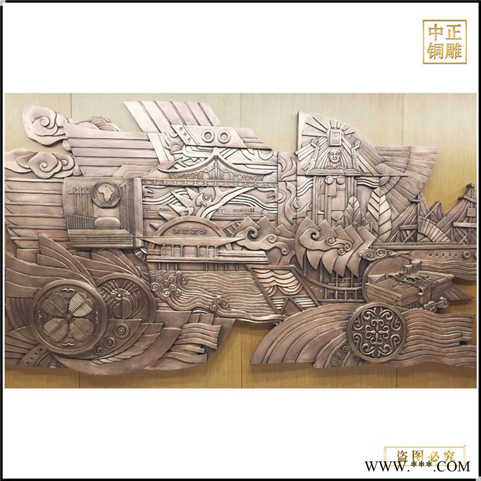 中正铜雕 景观牌小品浮雕广告牌标识牌浮雕雕刻定制人物铸铜浮雕 铜浮雕制作 铜浮雕铸造图7