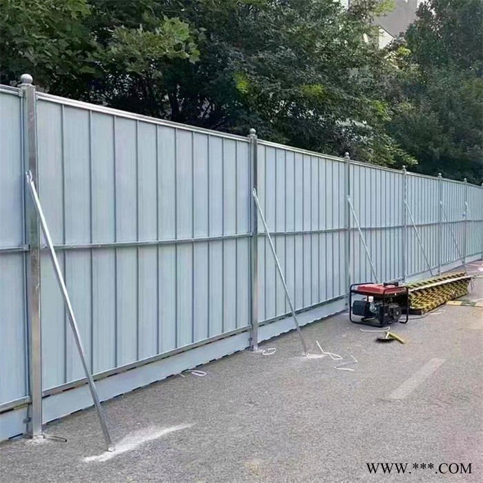 彩钢围挡 厂家批发道路施工临时围挡PVC围挡 施工围挡图4