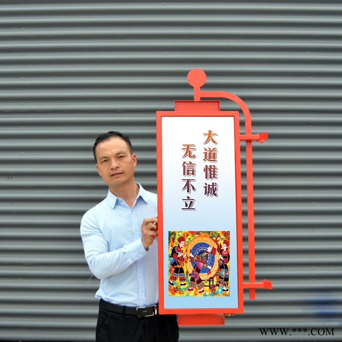 大朗DL588灯杆道旗广告牌灯杆道旗灯箱太阳能供电画面发光厂家售后服务在身边图1