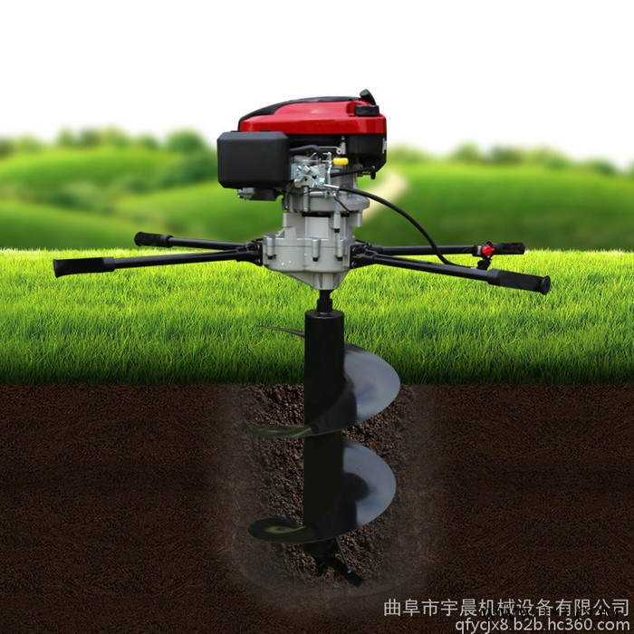 栽广告牌用的打洞机 宇晨植树施肥挖坑机图7