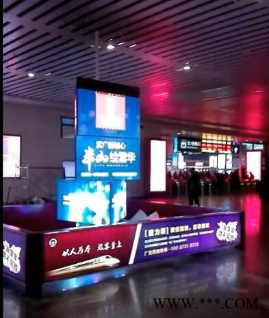 双面三面翻广告牌高速公路高炮立柱大型户外 广告牌定做LED广告牌图3