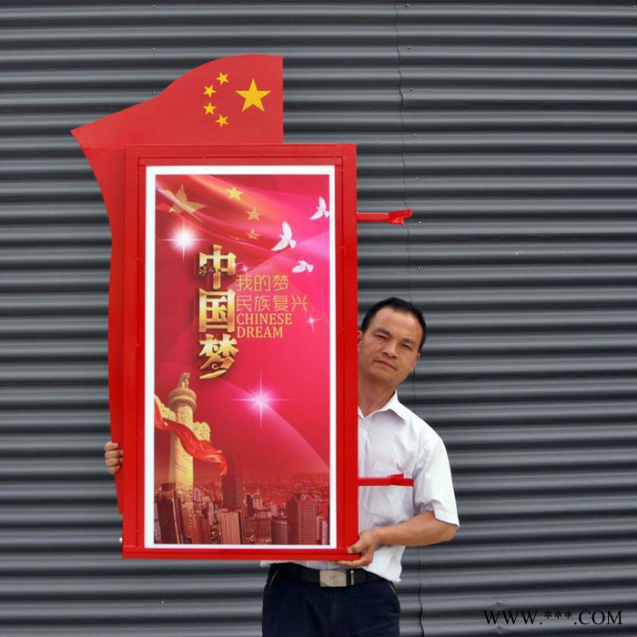 大朗定制D222灯杆灯箱道旗路灯杆广告牌太阳能供电双画面图3