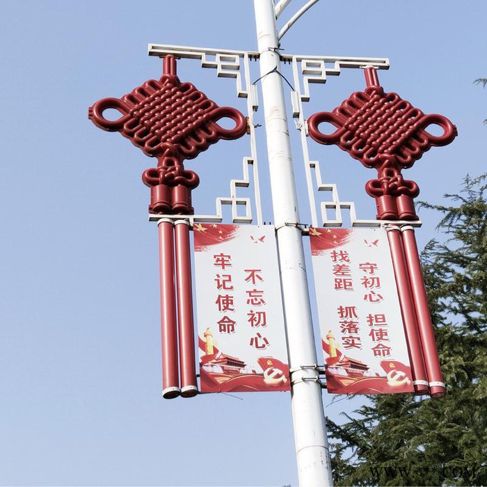 大朗定制D222灯杆灯箱道旗路灯杆广告牌太阳能供电双画面图5