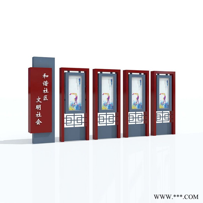 定制 防腐木广告牌 宣传栏 仿古宣传栏 仿古公示栏 校园宣传栏图7