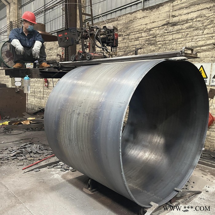 卷管加工厂家宝钢Q235B建筑工程广告牌大口径厚壁丁字焊接钢护筒7