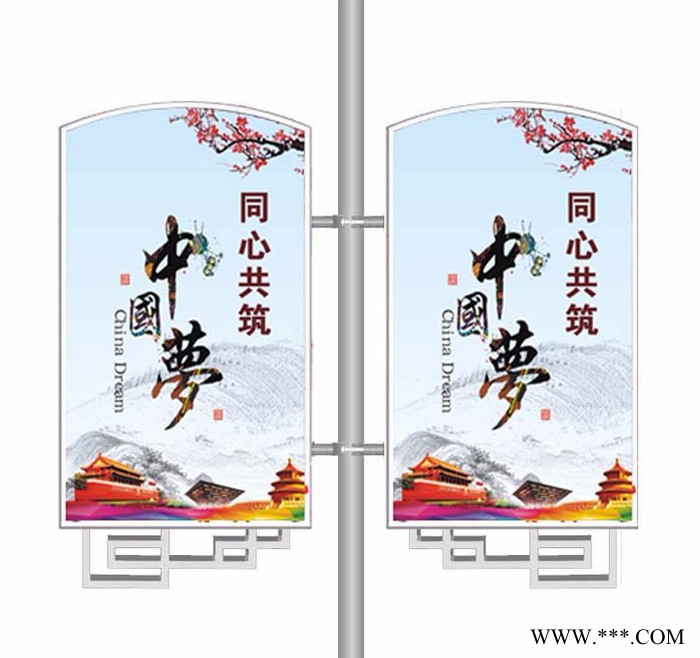 直销 弧形玻璃钢灯箱 玻璃钢灯箱一  可订做  大量供应古建筑屋檐顶仿古灯杆广告灯箱 复古式电线杆广告牌图5