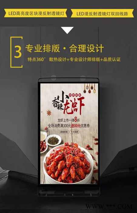 一色天尺寸 无边框灯箱  广告牌图4