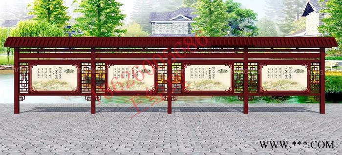 湖北省宣传栏 湖北恩施亿龙定制 古艺宣传栏 恩施生产批发广告牌