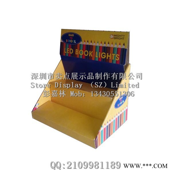 自主纸货架文具展示盒纸展架广告牌纸货架图2