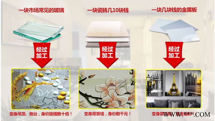 Epson/爱普生 定制瓷砖背景墙手机壳玻璃玉扣工艺品广告牌标示牌PVC竹木纤维板大理石笔筒钓鱼竿瑜伽垫金属UV打印机图8