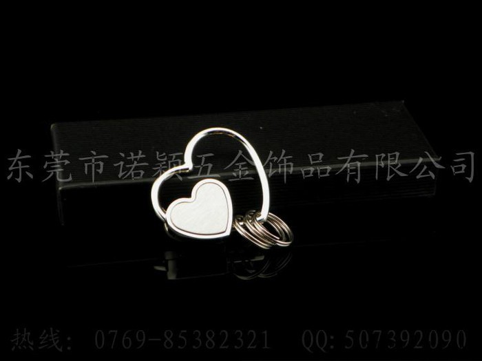 供应广告礼品 合金心型钥匙扣 金属合金钥匙扣
