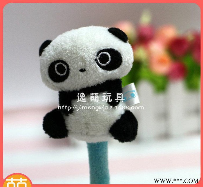 专业生产  卡通缎带毛绒笔 卡通动物笔 造型毛绒玩具礼品笔图3