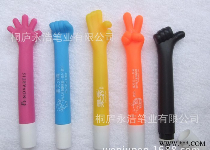 手指笔 手形笔 手指形广告促销圆珠笔 手势广告礼品笔 SCS图3