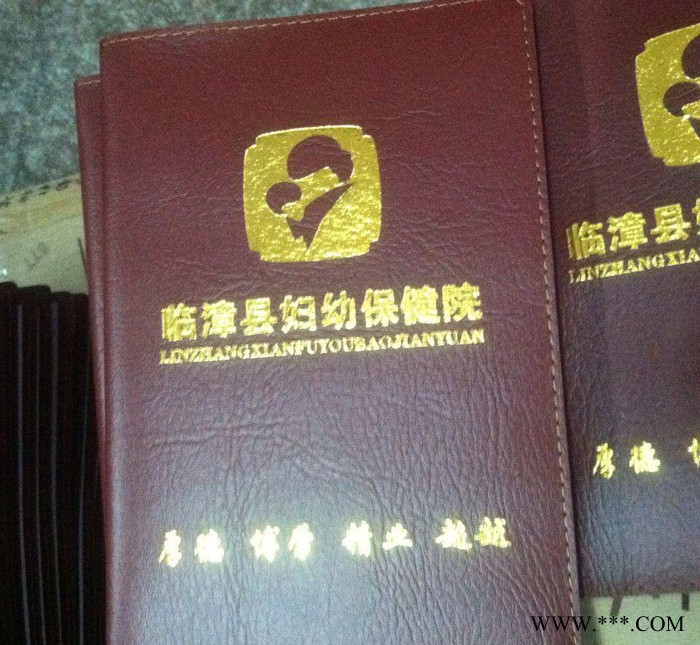 定制象纹皮面笔记本 定做封面烫金笔记本 礼品笔记本订做图2