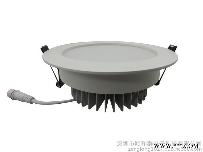 12W双色筒灯天花灯工程灯具 厂家批发开关调色调光分段筒灯4寸筒灯