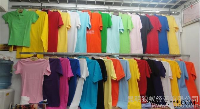 供应昆明狼蚁T恤衫绣字、云南广告衫印字我和你牵手一生一世图3