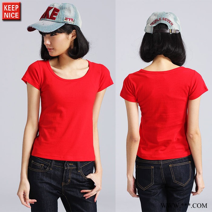 上海猛犸服饰T恤衫定做厂家KEEPNICE品牌男女长短袖订制纯色汗衫广告衫文化衫印字LOGO烫画刺绣印花企业团队活动定制图3