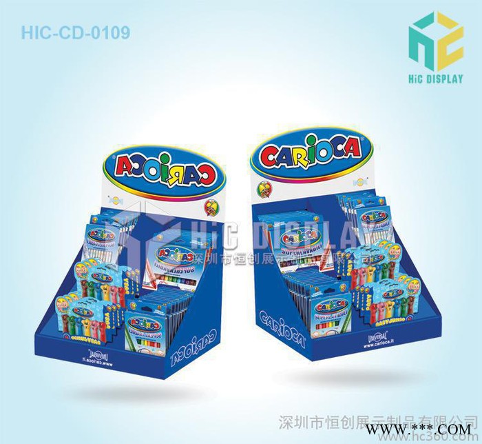 广东厂家量身定制扑克牌促销用台面纸展示陈列盒|纸PDQ展示盒图2