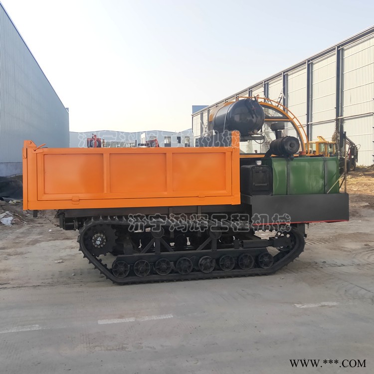 后桥底盘履带运输车 微型矿用履带车 U型车斗水泥运输车厂家
